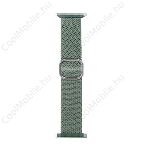 Phoner Hook Apple Watch csatos fonott szövet szíj, 38/40/41mm, zöld