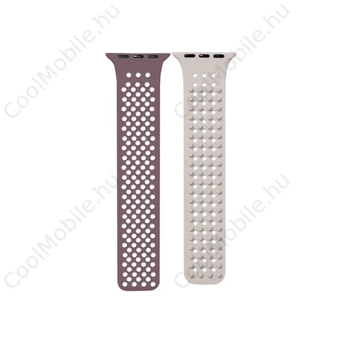 Phoner Spike Apple Watch szilikon szíj, 38/40/41mm, lila/barna