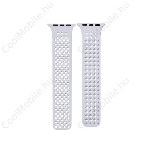 Phoner Spike Apple Watch szilikon szíj, 49/45/44/42mm, felhőszürke