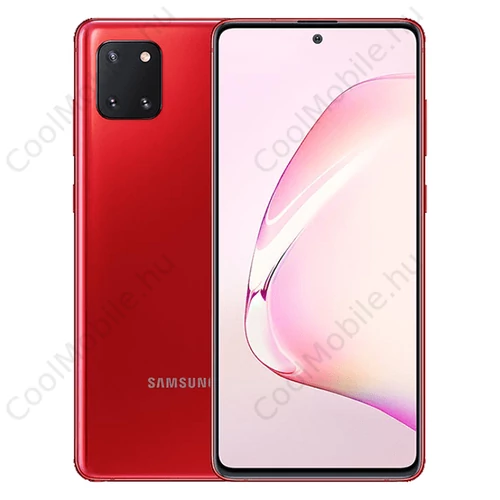 Samsung Galaxy Note 10 Lite N770F Dual SIM, 128GB, piros, Gyártói garancia