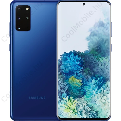 Samsung G985 Galaxy S20+ 128GB Dual Sim, aurakék, 1 év gyártói garancia