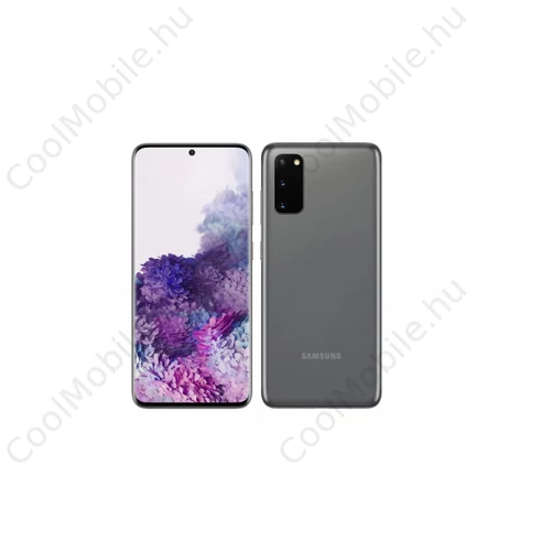 Samsung G980 Galaxy S20 128GB Dual Sim, kozmosz szürke, Kártyafüggetlen, 1 év gyártói garancia