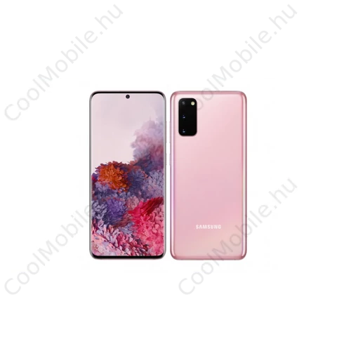 Samsung G980 Galaxy S20 128GB Dual Sim, rózsaszín felhő, Kártyafüggetlen, 1 év gyártói garancia