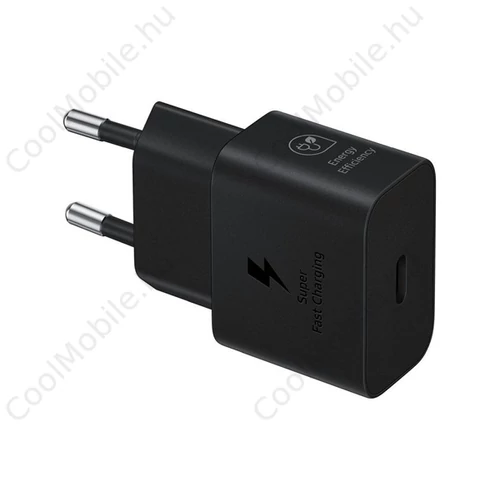 Samsung EP-T2510NBEGEU hálózati töltő USB Type-C, 25W, 3A, fekete