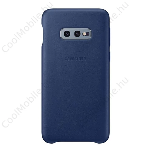 Samsung G970 Galaxy S10e Leather Cover, gyári bőr tok, kék, EF-VG970LN