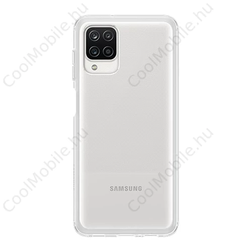 Samsung Galaxy A12 Soft Clear gyári szilikon tok, átlátszó, EF-QA125TTE