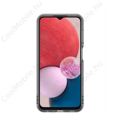 Samsung Galaxy A13 5G Soft Clear gyári szilikon tok, fekete, EF-QA136TB