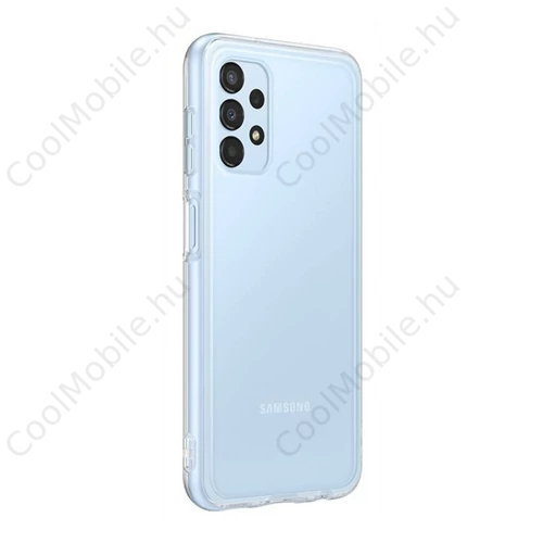 Samsung Galaxy A13 Soft Clear gyári szilikon tok, átlátszó, EF-QA135TT