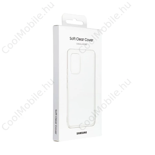 Samsung Galaxy A33 5G Soft Clear gyári szilikon tok, átlátszó, EF-QA336TT