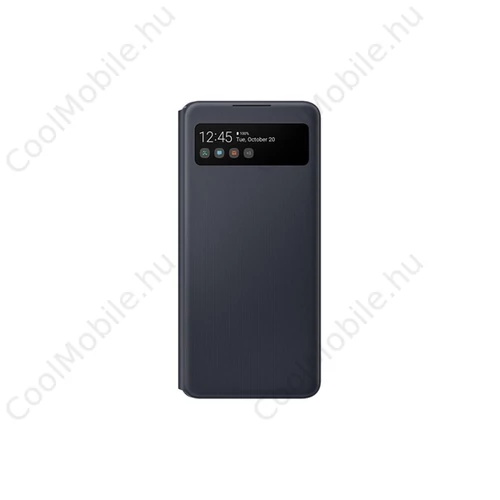 Samsung Galaxy A42 LED View Cover, gyári flip tok, fekete, EF-EA426PBE