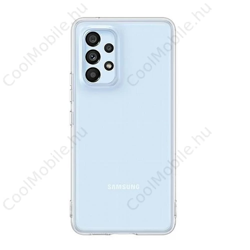 Samsung Galaxy A53 5G Soft Clear gyári szilikon tok, átlátszó, EF-QA536TT