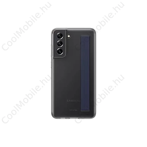 Samsung Galaxy S21 FE Clear Strap Cover, gyári tok, szürke, EF-XG990CB