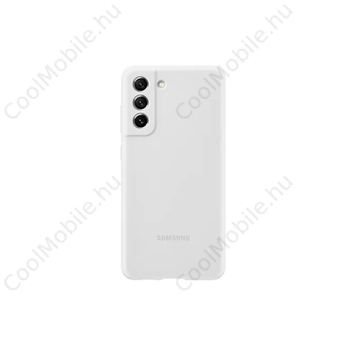 Samsung Galaxy S21 FE Silicone Cover gyári szilikon tok, fehér, EF-PG990TWE