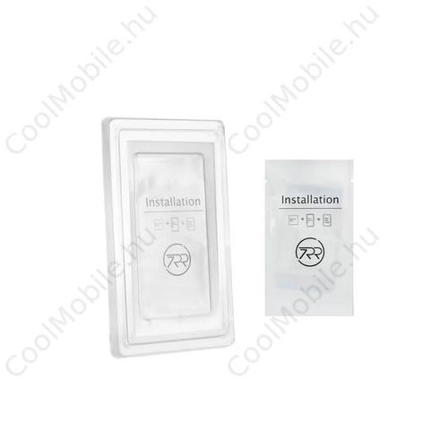 Samsung J610 Galaxy J6+, 5D Full Glue hajlított tempered glass kijelzővédő üvegfólia, fekete