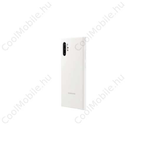 Samsung N975 Galaxy Note 10+ Silicone Cover, gyári szilikon tok, fehér, EF-PN975TW