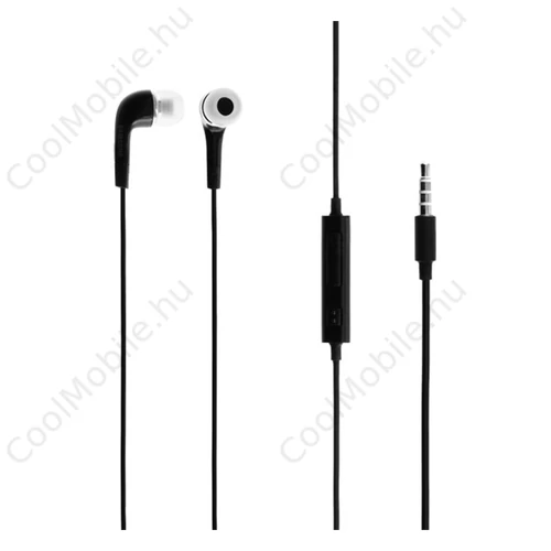 Samsung EHS64ASFBE sztereó headset, 3,5 jack felvevőgombos, hangerőszabályzós, fekete, gyári ECO csomagolásban