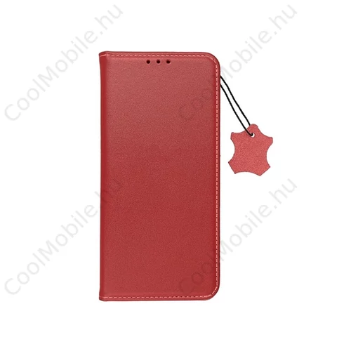 Smart Pro bőr flip tok Xiaomi Redmi Note 13 Pro 5G , bordó