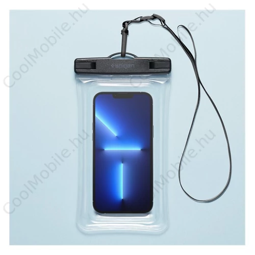 Spigen Aqua Shield Floating A610 univerzális lebegő vízálló tok, átlátszó