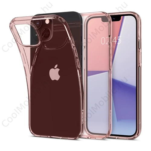 Spigen Crystal Flex Apple iPhone 13 mini Rose Crystal tok, rózsaszín-átlátszó