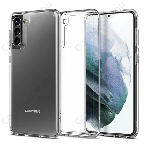 Spigen Crystal Hybrid Samsung G996 Galaxy S21+ tok, Crystal Clear, átlátszó
