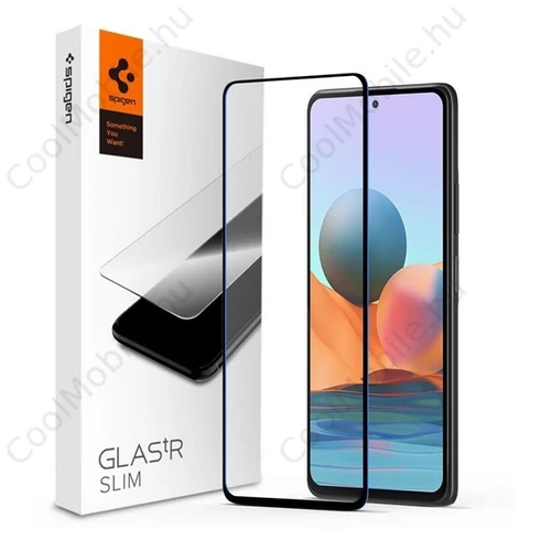 Spigen Glass FC Xiaomi Redmi Note 10 Pro Tempered kijelzővédő fólia
