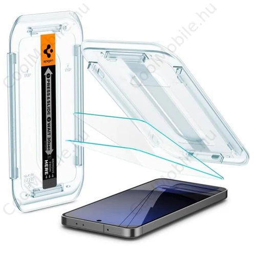Spigen "Glas.tR EZ Fit" Samsung Galaxy S24 FE tempered kijelzővédő fólia felhelyező kerettel (2db)