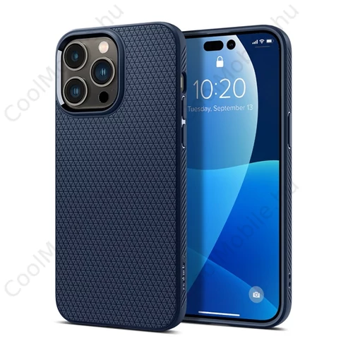 Spigen Liquid Air Apple iPhone 14 Pro Navy Blue tok, sötét kék