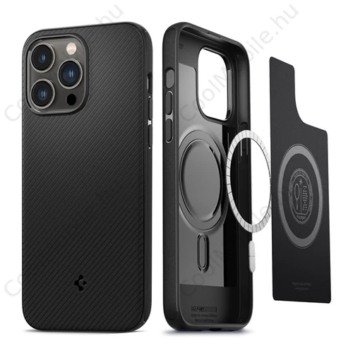 Spigen Mag Armor Apple iPhone 14 Pro Max Matte Black MagSafe tok, fekete