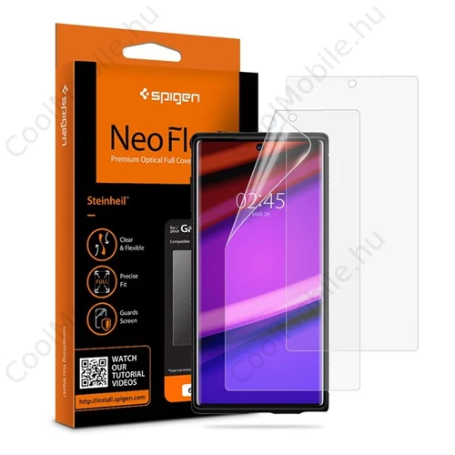 Spigen Neo Flex HD Samsung Galaxy Note 10 hajlított kijelzővédő fólia, (2db előlapi)