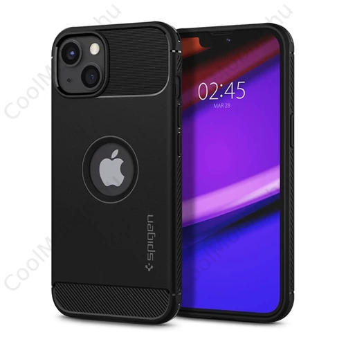 Spigen Rugged Armor Apple iPhone 13 mini Matte Black tok, fekete