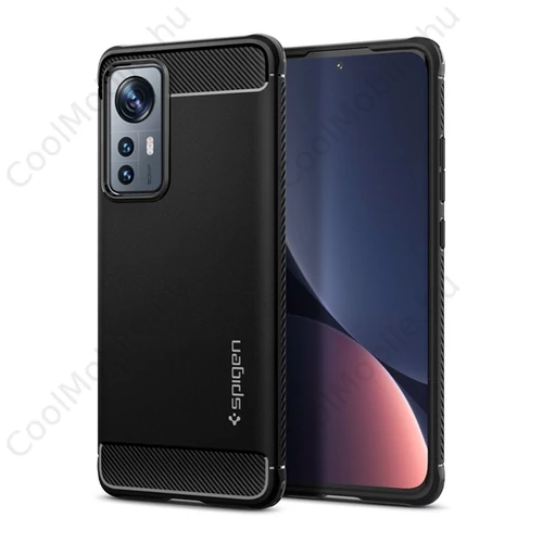 Spigen Rugged Armor Xiaomi 12/12X Black tok, fekete