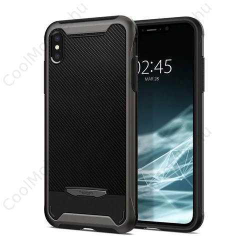 Spigen Hybrid NX Apple iPhone Xs Max Gunmetal tok, szürke