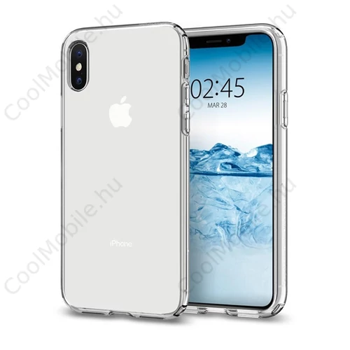 Spigen Liquid Crystal Apple iPhone Xs Crystal Clear tok, átlátszó