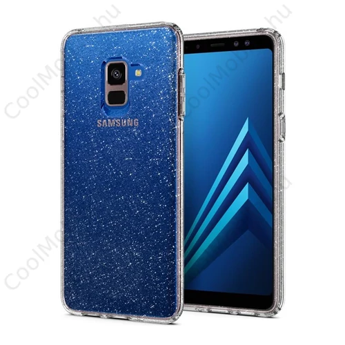 Spigen Liquid Crystal Glitter Samsung Galaxy A8 (2018) Crystal Clear tok, átlátszó