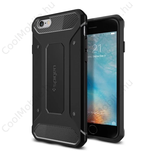 Spigen Rugged Armor Apple iPhone 6s Black tok, fekete
