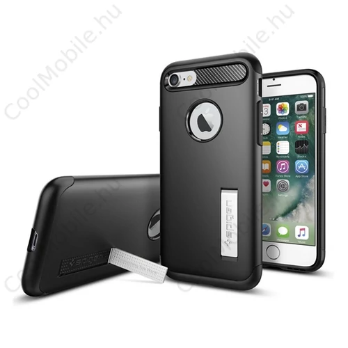 Spigen Slim Armor Apple iPhone SE (2020)/8/7 Black tok, fekete