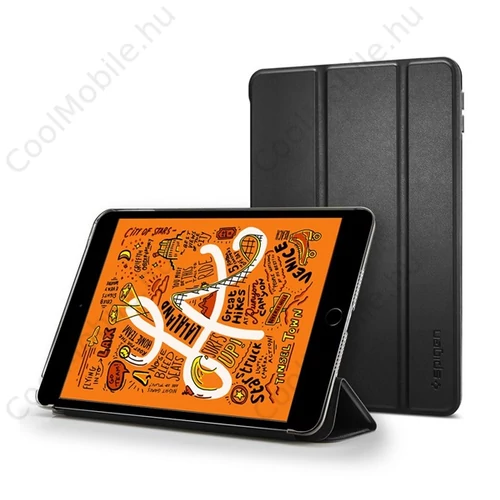 Spigen Smart Fold Apple iPad Mini 5 oldalra nyíló tok, fekete