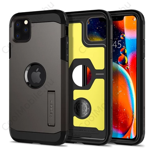 Spigen Tough Armor Apple iPhone 11 Pro Max Gunmetal tok, szürke