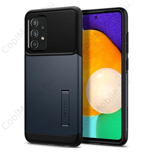 Spigen Slim Armor Samsung Galaxy A72 Metal Slate tok, sötét kék