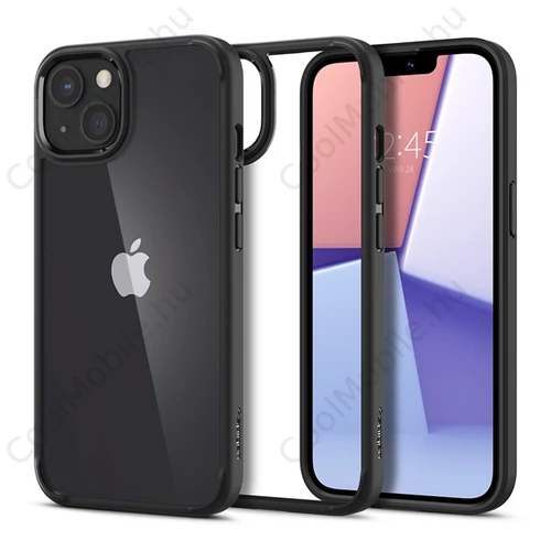 Spigen Ultra Hybrid Apple iPhone 13 Matte Black tok, fekete