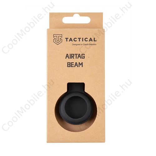 Tactical Apple AirTag szilikon kulcstartó, fekete