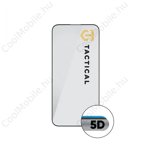 Tactical Glass Shield 5D Apple iPhone 15 Pro Max kijelzővédő üvegfólia, fekete