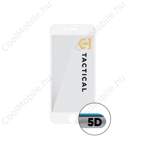 Tactical Glass Shield 5D Apple iPhone 7/8/SE2020/SE2022 kijelzővédő üvegfólia, fehér