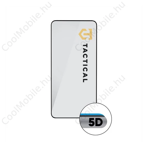 Tactical Glass Shield 5D Samsung Galaxy S23 kijelzővédő üvegfólia, fekete