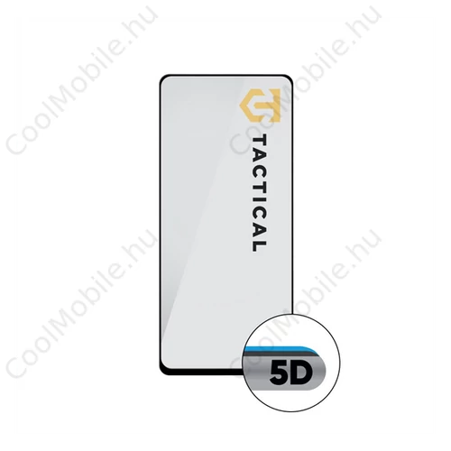 Tactical Glass Shield 5D Samsung Galaxy Xcover 7 kijelzővédő üvegfólia, fekete