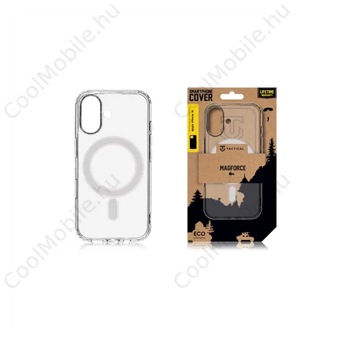 Tactical MagForce Apple iPhone 16 MagSafe kompatibilis tok, átlátszó