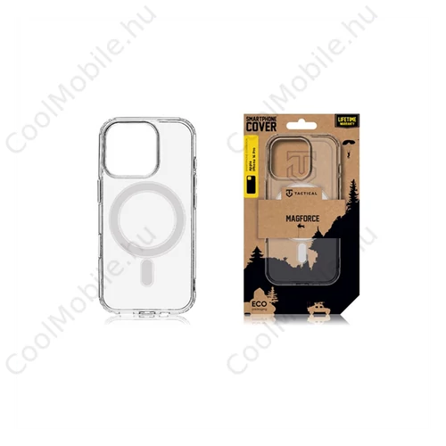 Tactical MagForce Apple iPhone 16 Pro MagSafe kompatibilis tok, átlátszó