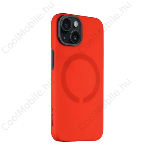 Tactical MagForce Aramid Apple iPhone 15 MagSafe kompatibilis tok, piros