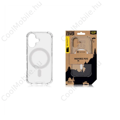 Tactical MagForce Plyo Apple iPhone 16 MagSafe kompatibilis tok, átlátszó
