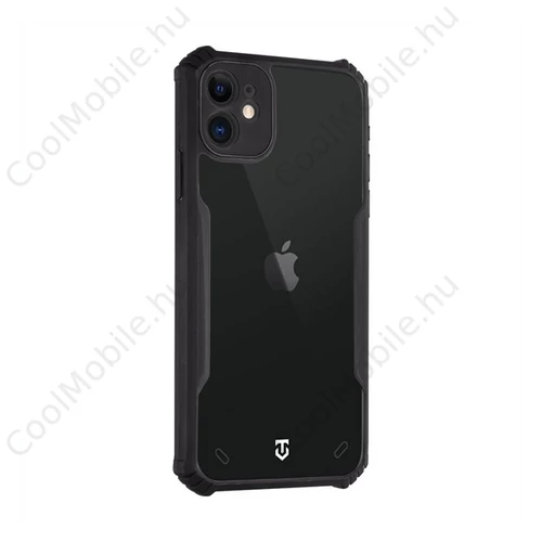 Tactical Quantum Stealth Apple iPhone 11 hátlap tok, átlátszó/fekete